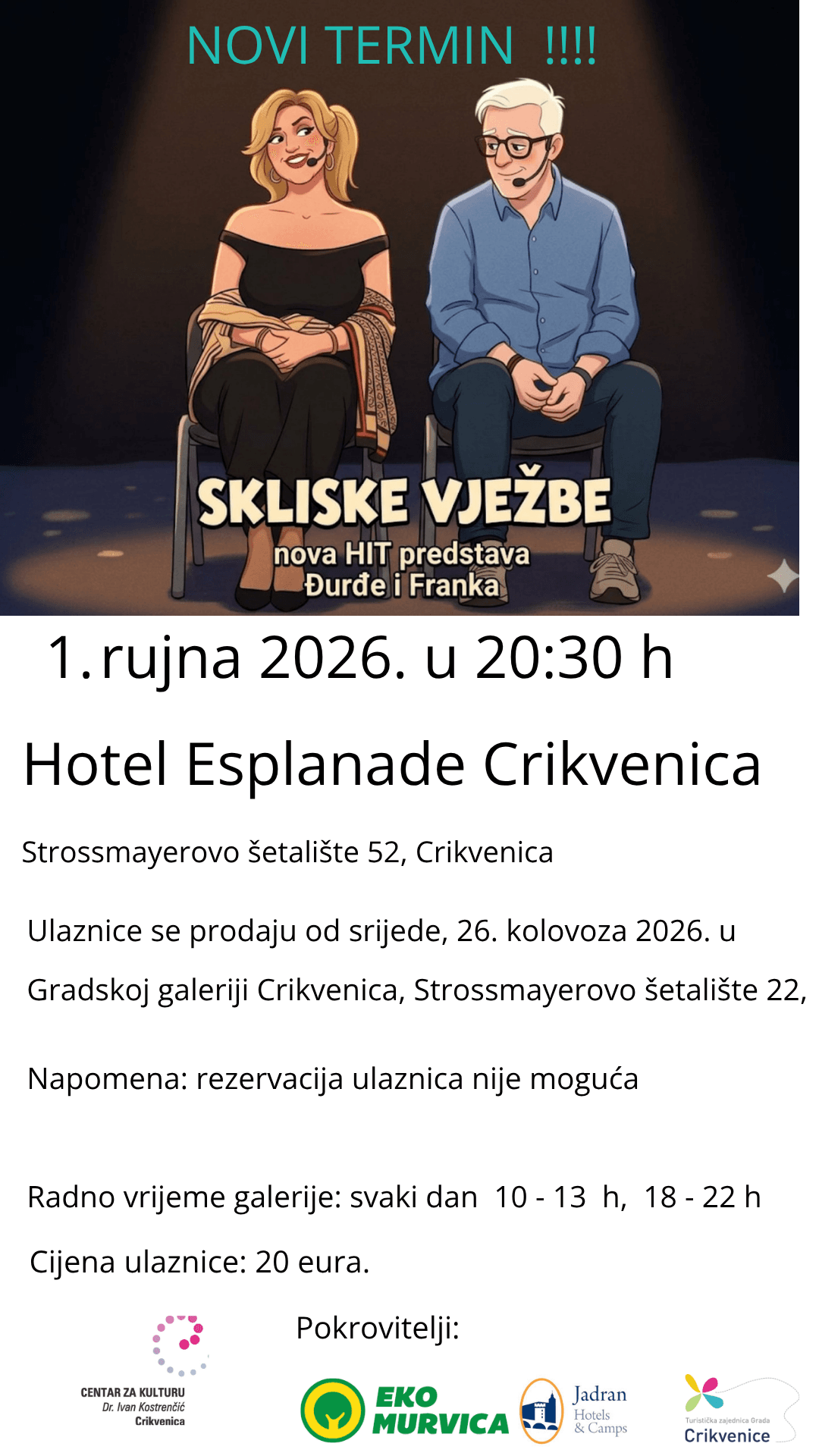 Skliske vježbe - novi termin!!